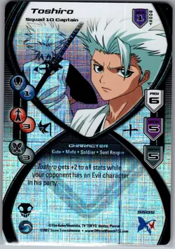 Toshiro Squad 10 Captain Character Card - Bleach TCG Shonen Jump - Holo Foil NM - Image 1