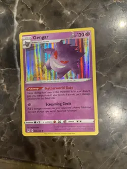 Pokemon TCG Gengar Lost Origin Holo Card 66/196 2022 Rare - Image 1