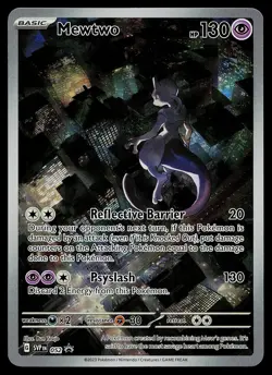Pokemon Card - Mewtwo Scarlet & Violet Promo 052 Holo Illustration Rare - Image 1