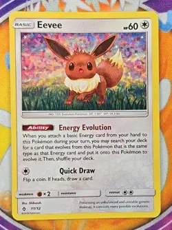 🔥EEVEE McDonald's Promotional Series POKEMON Holo 2018 Trading Card 11/12👍📈 - Image 1