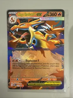 Mega Charizard Ex 030 Mega Evolution Black Star Promo Pokemon Card Not PSA 10 - Image 1