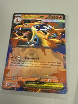 Mega Charizard Ex 030 Mega Evolution Black Star Promo Pokemon Card Not PSA 10 - Image 2