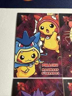 Hearts Holo❤x11 Pikachu Poncho Pokemon Cards Lot Team Rocket Database Non-tcg - Image 2