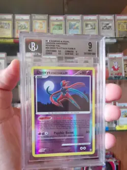 Pokemon Card 2008 PSA BGS 9 DEOXYS Rare Reverse Holo 24/146 DP LEGENDS AWAKENED - Image 1