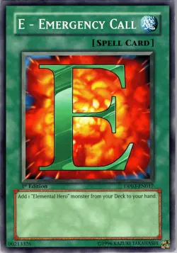 Yu-Gi-Oh TCG E - Emergency Call DP03-EN017 1st Edition Regular Common Card NM - Image 1