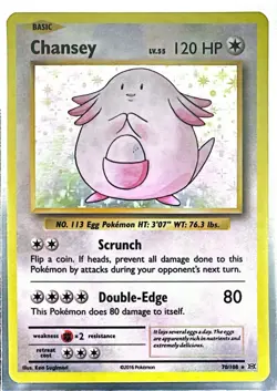 Pokemon Chansey 70/108 Evolutions Holo Rare Card 120HP English 2016 - Image 1