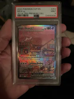 Mew ex 053 Sv: Scarlet & Violet Promo Cards Holo PSA 9 - Image 1