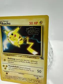 Pokemon TCG Pikachu 4 Black Star Movie Promo Stamped Non Holo WOTC 1999 Card - Image 2