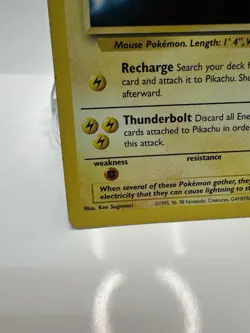 Pokemon TCG Pikachu 4 Black Star Movie Promo Stamped Non Holo WOTC 1999 Card - Image 4