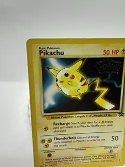 Pokemon TCG Pikachu 4 Black Star Movie Promo Stamped Non Holo WOTC 1999 Card - Image 5