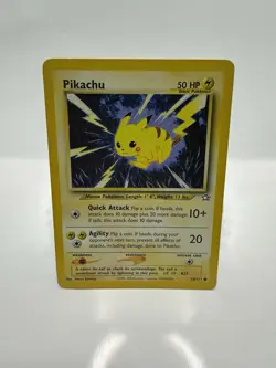 Pokemon TCG Pikachu 70/111 Neo Genesis Set Non Holo Rare Vintage Card LP - Image 1
