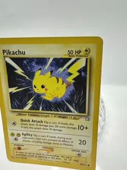 Pokemon TCG Pikachu 70/111 Neo Genesis Set Non Holo Rare Vintage Card LP - Image 2