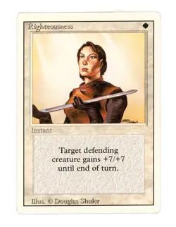 Righteousness - Magic the Gathering MTG - Revised Edition LP - Image 1
