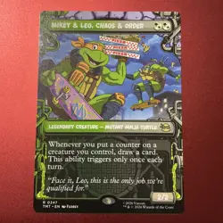 Mikey & Leo, Chaos & Order (Showcase) 247 NM MTG TMT Magic NM Regular - Image 1