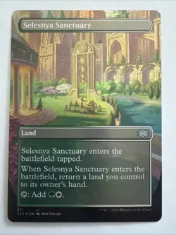 Selesnya Sanctuary (Borderless) FOIL NM #411 Double Masters 2022 MTG - Image 1