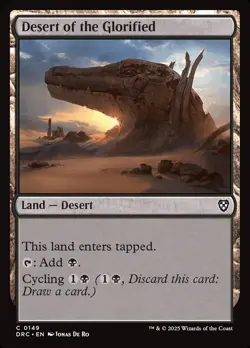 MTG Desert of the Glorified Aetherdrift Commander 149 C NM - Image 1