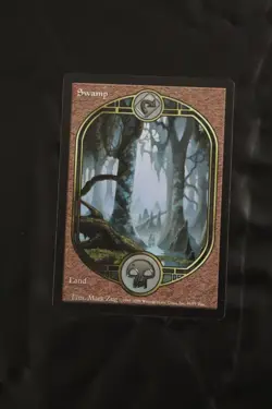 NM Full-Art Swamp from 1998 MTG set Unglued - Image 2