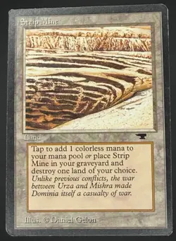***Strip Mine No Horizon*** MTG Antiquities Magic - MP - Image 1