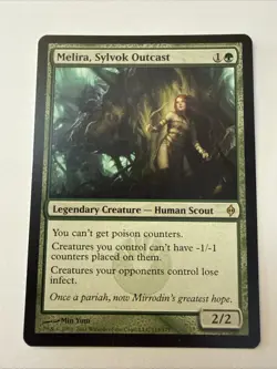 MTG Magic the Gathering Melira, Sylvok Outcast (115/181) New Phyrexia LP - Image 1