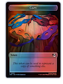 Copy Token (0001) // Dinosaur Soldier Token (0002) Foil Teenage Mutant Ninja - Image 1