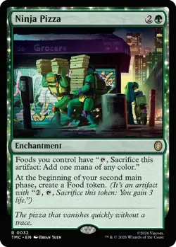 MTG TMNT - Ninja Pizza NM R 0032 - Image 1