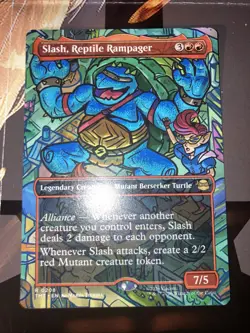 Slash Reptile Rampager - Showcase - Teenage Mutant Ninja Turtles - MtG - NM - Image 1