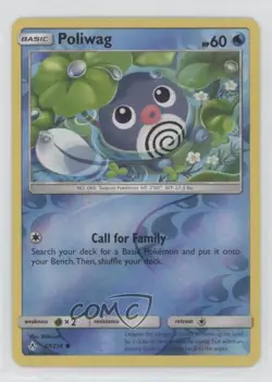 Poliwag Reverse Foil Pokemon Sun & Moon Unbroken Bonds #37 - Image 1