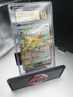 🔥🔥CGC 10 PRISTINE Leafeon Ex 2024 003/187 HOLO Terastal Festival Pokemon Card - Image 3
