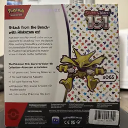Pokemon Scarlet & Violet-151 Alakazam ex Collection Booster Box 820650855269 - Image 2