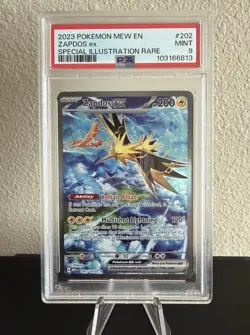 Zapdos EX Sir 202/165 Pokemon Scarlet & Violet 151 Mint PSA 9 - Image 1