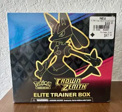 Pokemon Crown Zenith Elite Trainer Box ETB Factory Sealed Purchased At GameStop 820650851476 - Image 1