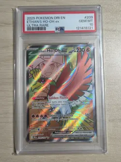 Ethans Ho-Oh ex 209/182 PSA 10 Full Art Destined Rivals Pokemon 2025 Ultra Rare - Image 1