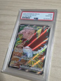 Ethans Ho-Oh ex 209/182 PSA 10 Full Art Destined Rivals Pokemon 2025 Ultra Rare - Image 3