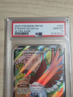 Ethans Ho-Oh ex 209/182 PSA 10 Full Art Destined Rivals Pokemon 2025 Ultra Rare - Image 4