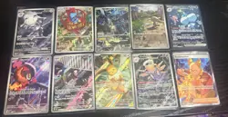 Pokemon TCG Full Art Holo Rare 10 Card Collection Mint English - Image 1