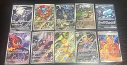 Pokemon TCG Full Art Holo Rare 10 Card Collection Mint English - Image 2