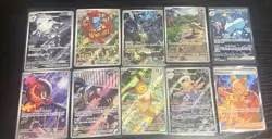 Pokemon TCG Full Art Holo Rare 10 Card Collection Mint English - Image 3