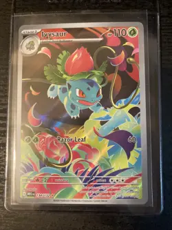 Pokemon Ivysaur Full Art Holo Illustration Rare Mega Evolution Card 134/132 - Image 1
