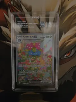 Venusaur EX 151 TAG 9 Graded Slab Mint 198/165 Pokemon Special Illustration Rare - Image 1