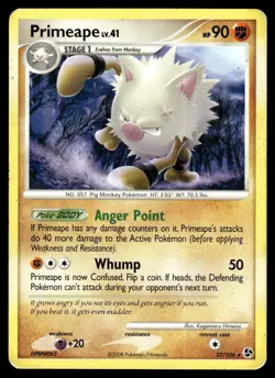 Pokemon TCG Great Encounters #27/106 Primeape MP - Image 1