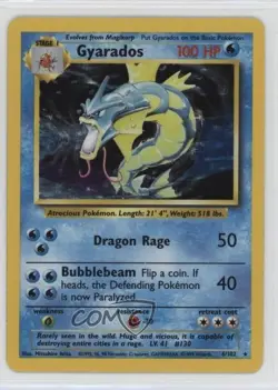 Gyarados Holo Pokemon Base Set #6 1999 - Image 1