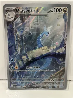 Pokemon TCG Dragonair Scarlet & Violet Illustration Rare Holo Card 181/165 - Image 1