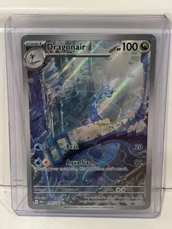 Pokemon TCG Dragonair Scarlet & Violet Illustration Rare Holo Card 181/165 - Image 3