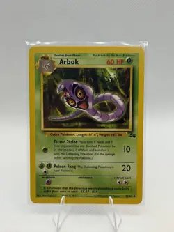Pokemon TCG Fossil Arbok #31/62 Uncommon Unlimited Vintage 1999 - Image 1