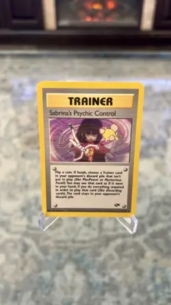 Sabrina's Psychic Control 121/132 Gym Challenge Uncommon LP Pokemon Misty Art - Image 1