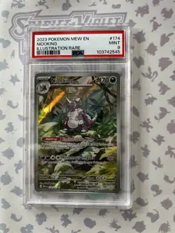 PSA 9 Nidoking Illustration Rare #174 2023 Pokemon Mew En 151 103742545 - Image 4