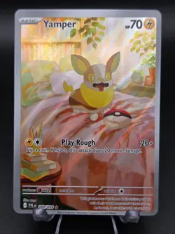 Pokemon TCG Yamper 099/094 Phantasmal Flames (PFL) Full Art Holo IR Near Mint - Image 2
