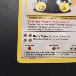 1999 Snorlax 27/64 - Jungle Non-Holo Regular Rare - Pokemon TCG - LP - Image 4