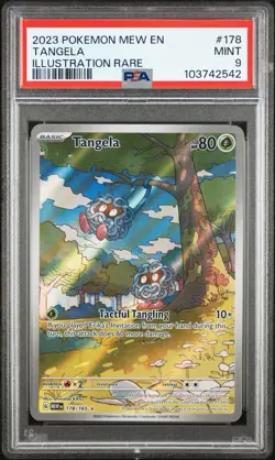 2023 POKEMON MEW EN-151 ILLUSTRATION RARE #178 TANGELA PSA 9 - Image 1