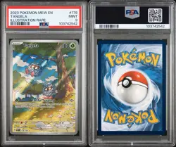 2023 POKEMON MEW EN-151 ILLUSTRATION RARE #178 TANGELA PSA 9 - Image 3